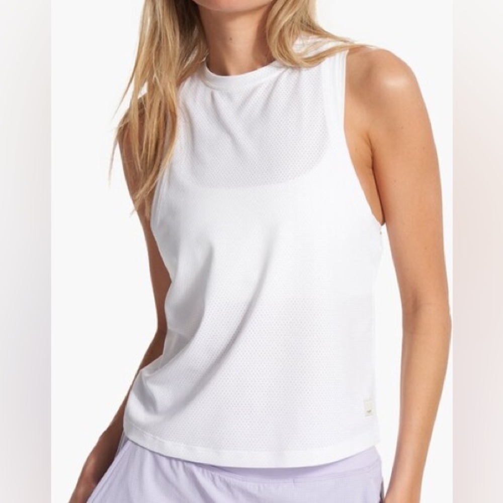 NWT Vuori Micro Mesh White Tank size Extra Small XS